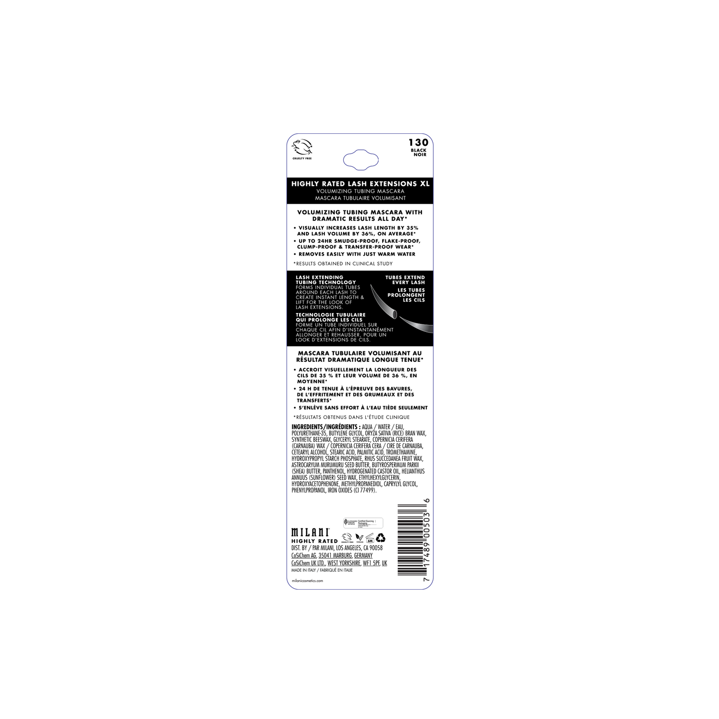 Highly Rated Lash Extensions XL Volumizing Tubing Mascara