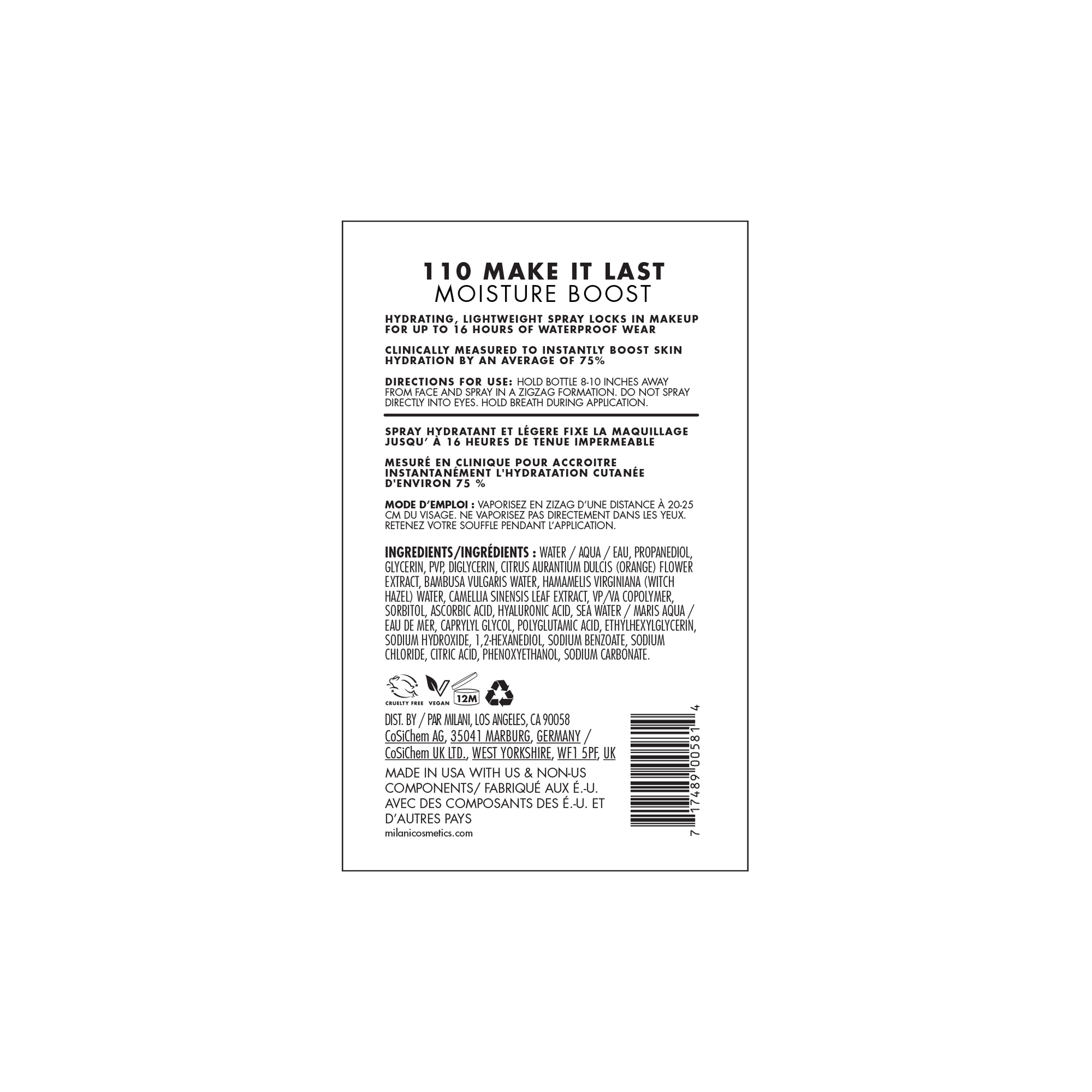 Make It Last Moisture Boost Alcohol-Free Setting Spray